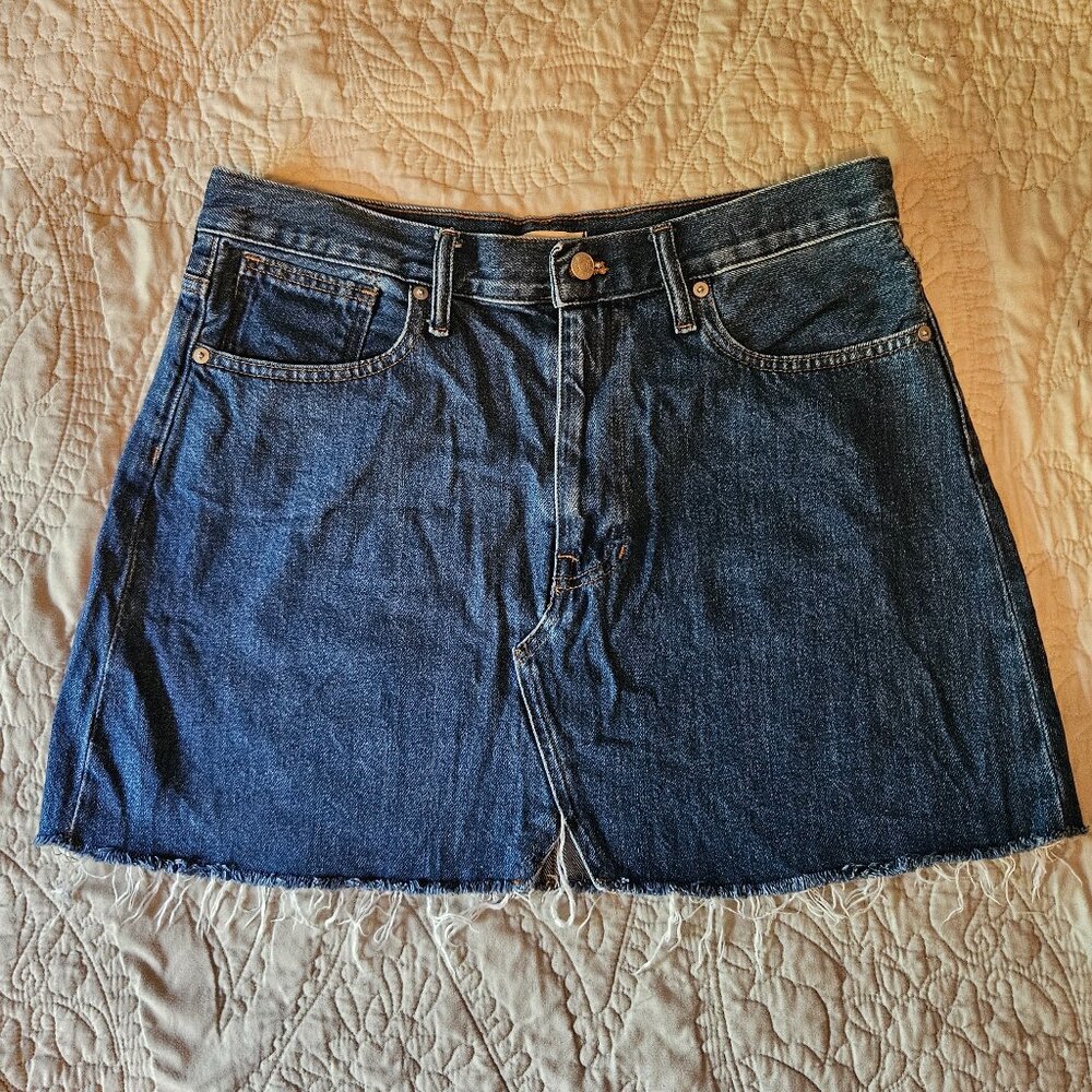 Dark Denim Madewell Mini Skirt